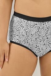 YOURSET 5 PACK Plus Size Black Paisley Print Full Briefs | Yours Clothing 6