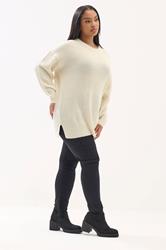 YOURS Plus Size Stone Brown Knitted Jumper | Yours Clothing 1