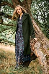 LTS Tall Dark Green Formal Midi City Coat | Long Tall Sally 3