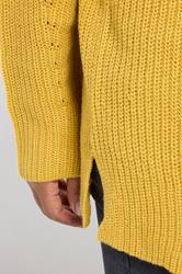 YOURS Plus Size Yellow Drop Shoulder Jumper | Yours Clothing 4