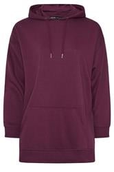 YOURS Curve Burgundy Red Hoodie