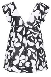 YOURS Plus Size Black Floral Print Swim Dress | Yours Clothing 7