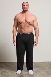 BadRhino Big & Tall Black Lounge Trousers | BadRhino 1