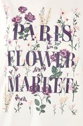 YOURS Plus Size White 'Paris Flower Market' Floral Sweatshirt | Yours Clothing 4