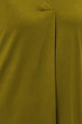 EVANS Curve Green Premium Jersey Pleat Swing Top 6