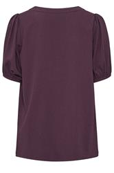 YOURS Plus Size Purple Button Textured Blouse | Yours Clothing 6