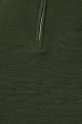 BadRhino Big & Tall Duffel Green Milano Quarter Zip Jumper | BadRhino 7