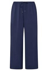 EVANS Plus Size 2 Pack Black & Navy Wide Leg Trousers | Evans 2