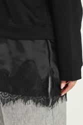 YOURS Plus Size Black Lace 2-In-1 Jumper | Yours Clothing 4