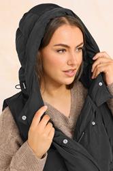 EVANS Plus Size Black Padded Gilet | Evans 5