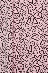 YOURS Plus Size Light Pink Heart Print Midi Nightdress | Yours Clothing 5