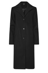LTS Tall Black Formal Midi City Coat