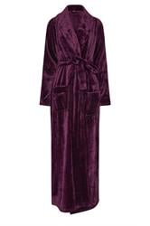 LTS Tall Burgundy Red Super Luxe Maxi Dressing Gown