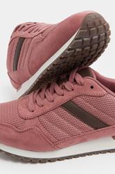 Pink Colourblock Trainers In Extra Wide EEE Fit | Yours Clothing 5