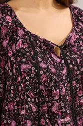 YOURS Plus Size Pink Paisley Print Tie Front Top | Yours Clothing 4