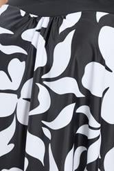 YOURS Plus Size Black Floral Print Tankini Top | Yours Clothing 8