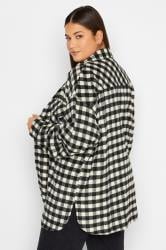 LTS Tall Women's Black & White Check Shacket | Long Tall Sally 3
