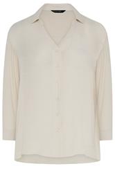 EVANS Plus Size Natural Brown Sheer Long Sleeve Shirt | Evans 6