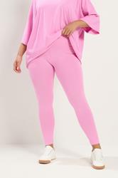 YOURS Plus Size Pink Leggings | Yours Clothing 1