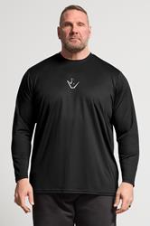 IronRhino Big & Tall Black Performance Long Sleeve T-Shirt | BadRhino 3