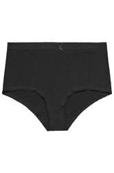 YOURSET Plus Size 5 PACK Black Floral Print Full Briefs | Yours Clothing 11