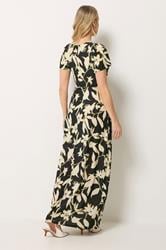 LTS Tall Black Floral Twist Front Maxi Dress | LongTallSally 2