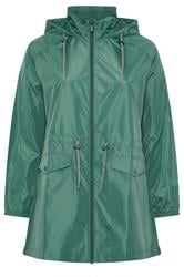 YOURS Curve Green Drawstring Lightweight Parka Jacket