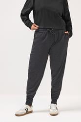 YOURS Plus Size Black Tie Waist Joggers| Yours Clothing 3