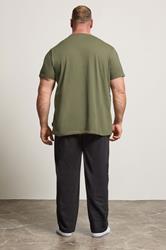 BadRhino Big & Tall Olive Green Lounge Trouser & T-Shirt Set | BadRhino 1