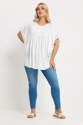 YOURS Plus Size White Embroidered Blouse | Yours Clothing 1