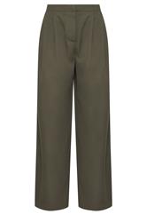 LTS Tall Women's Olive Green Pleated Wide Leg Trousers | Long Tall Sally 5