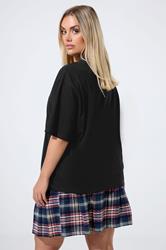 LIMITED COLLECTION Plus Size Black Teddy Cherry Print T-Shirt | Yours Clothing 3