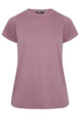 YOURS Curve Light Purple Core T-Shirt