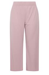 LIMITED COLLECTION Plus Size Pink Crinkle Wide Leg Trousers | Yours Clothing 5
