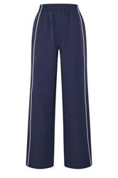 LTS Tall Women's Navy Blue Piped Wide Leg Trousers | Long Tall Sally 6