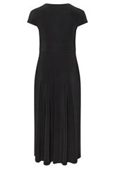 YOURS LONDON Plus Size Black Twist Front Dress | Yours Clothing 2