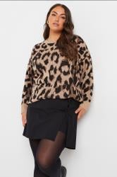 LIMITED COLLECTION Plus Size Black Bow Mini Skirt | Yours Clothing 1