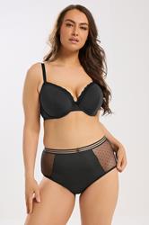 YOURSET 3 PACK Plus Size Black & Yellow Moulded Underwired T-Shirt Bras | Yours Clothing 5