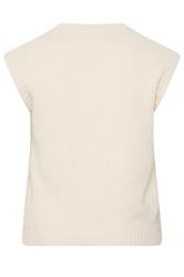 LTS Tall Women's Ivory White Cable Knit Button Vest Top | Long Tall Sally 2