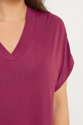 YOURS Plus Size Pink Grown-On Sleeve T-Shirt | Yours Clothing 4
