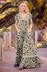LTS Tall Women's Green Floral Button Maxi Dress | Long Tall Sally 3
