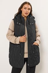 YOURS Plus Size Black Quilted Gilet | Yours Curve 3