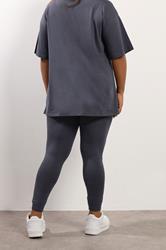 YOURS Plus Size Grey Leggings | Yours Clothing 2