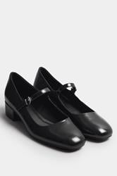 LTS Black Mary Jane Heels In Standard Fit