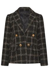 STAR Black Check Boucle Blazer | StarByJM 6