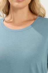 YOURS Plus Size Light Blue Long Sleeve Core T-Shirt | Yours Clothing 4