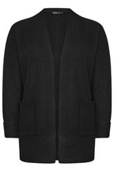 YOURS Plus Size Black Soft Touch Knitted Cardigan | Yours Clothing 5
