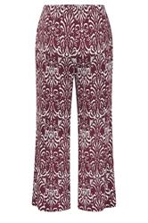 YOURS Plus Size Red Ikat Print Trousers | Yours Clothing 6