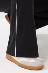 LTS Tall Black Striped Kick Flare Leggings | Long Tall Sally 4
