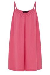 YOURS Curve Pink Crinkle Cami Vest Top